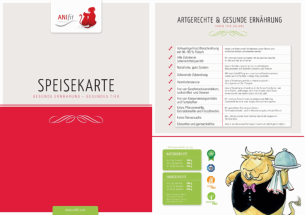 Anifit Speisekarten  (5 Stück)
